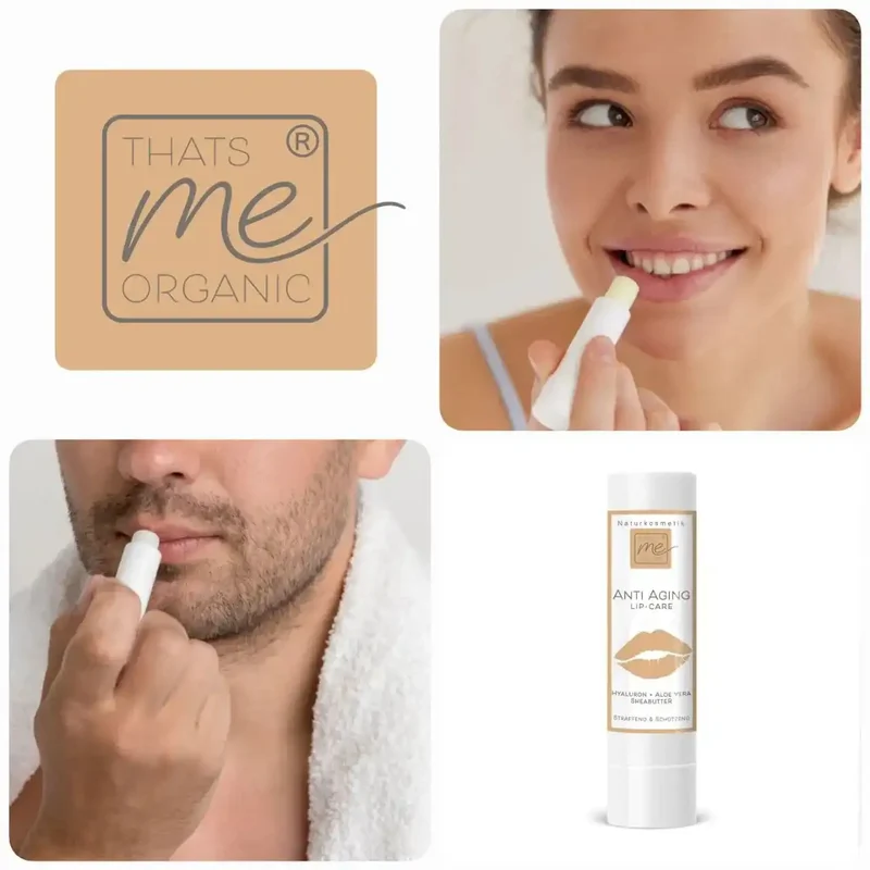 ANTI-AGING LIP-CARE Lippenpflegestift mit Propolis, Hyaluron, Aloe Vera + Sheabutter