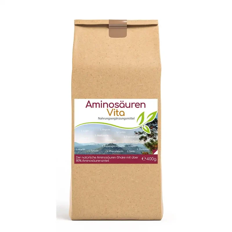 Bio Aminosäuren Vita (natürliche Aminosäuren & Proteine) 400g Vorratsbeutel