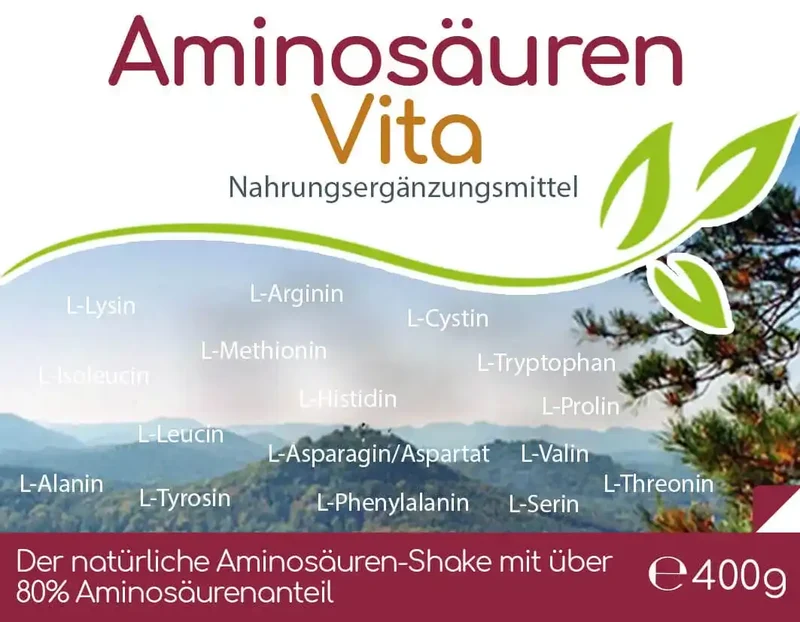 Bio Aminosäuren Vita (natürliche Aminosäuren & Proteine) 400g Vorratsbeutel