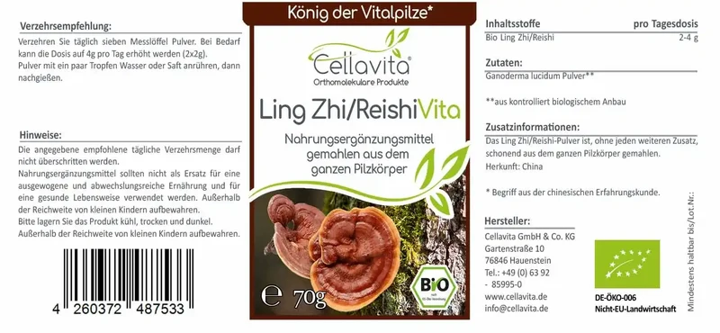 Bio Ling Zhi / Reishi - Pulver
