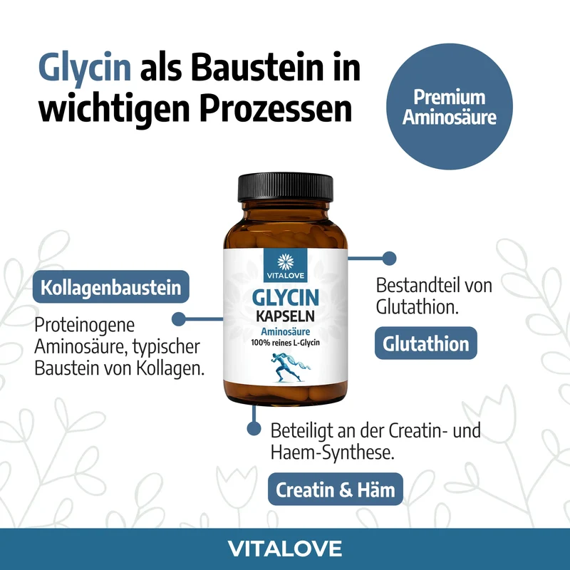 Glycin Kapseln – 180 Kapseln