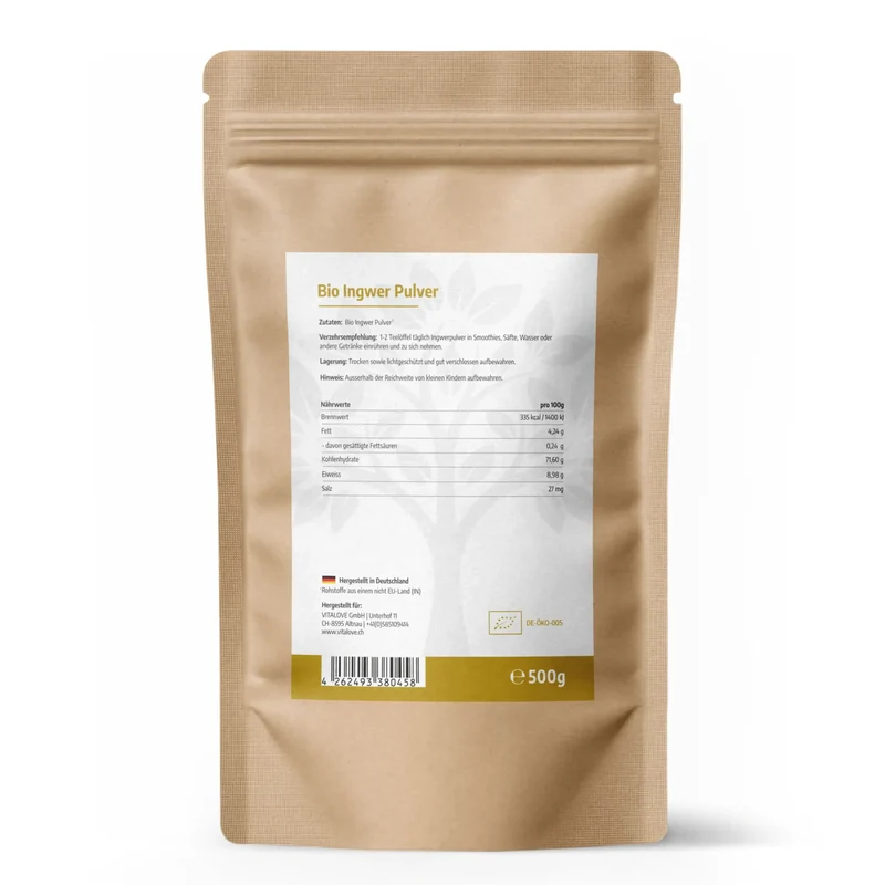 Bio Ingwerpulver – 500 g