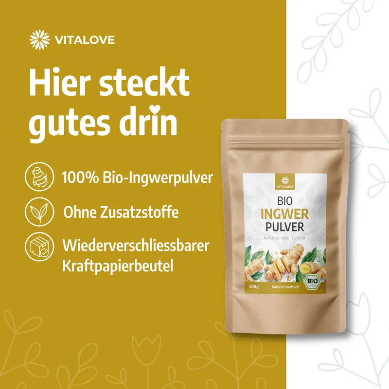 Bio Ingwerpulver – 500 g