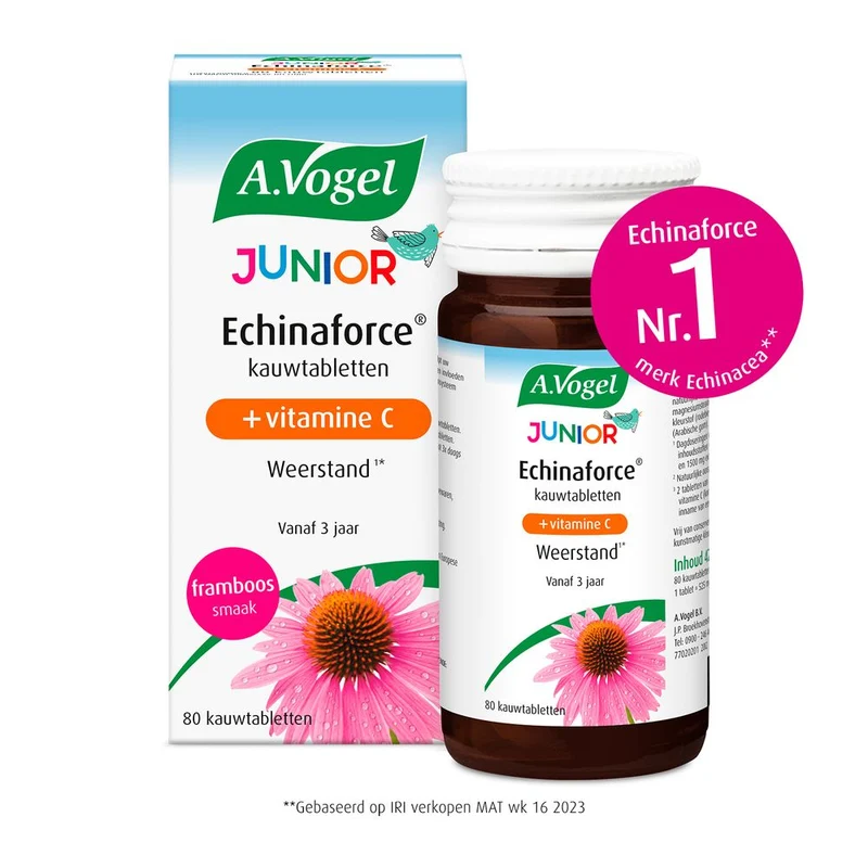 A.Vogel Echinaforce junior & vitamine c 80 kauwtabletten