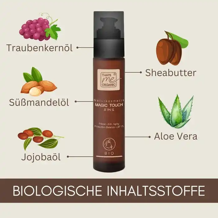 Magic-Touch getönte BIO-Tagescreme Slow Aging 50ml im Glas (vegan)