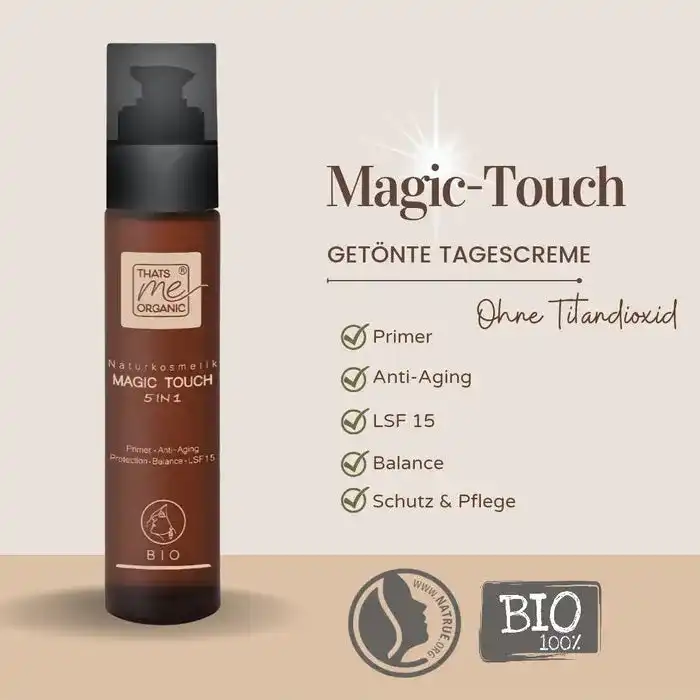 Magic-Touch getönte BIO-Tagescreme Slow Aging 50ml im Glas (vegan)