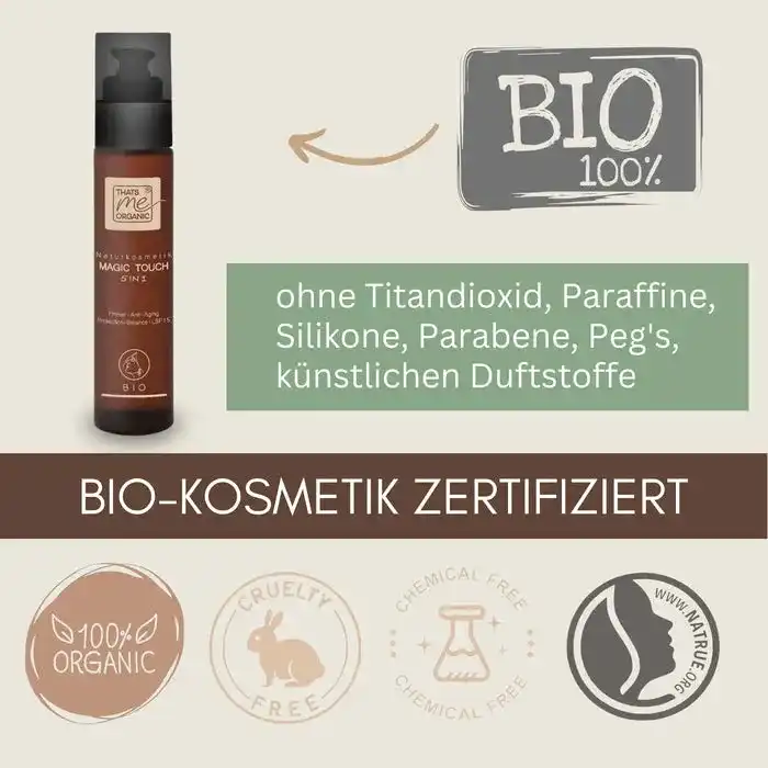 Magic-Touch getönte BIO-Tagescreme Slow Aging 50ml im Glas (vegan)