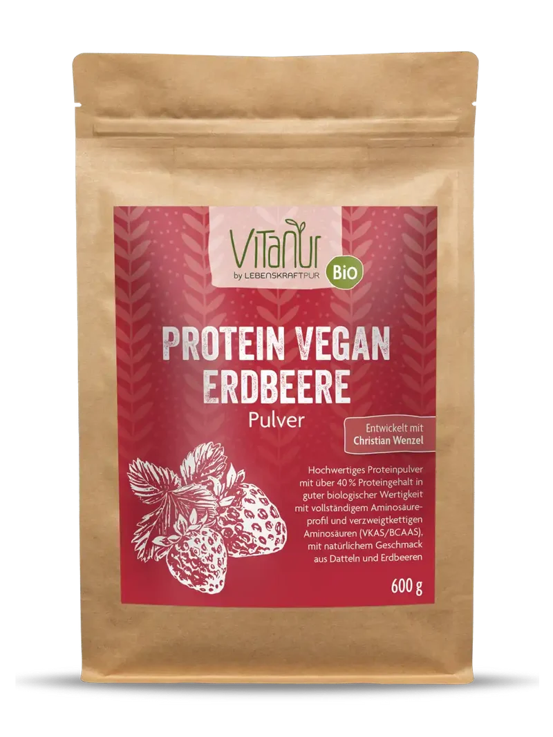 Bio Protein Vegan Erdbeere Pulver