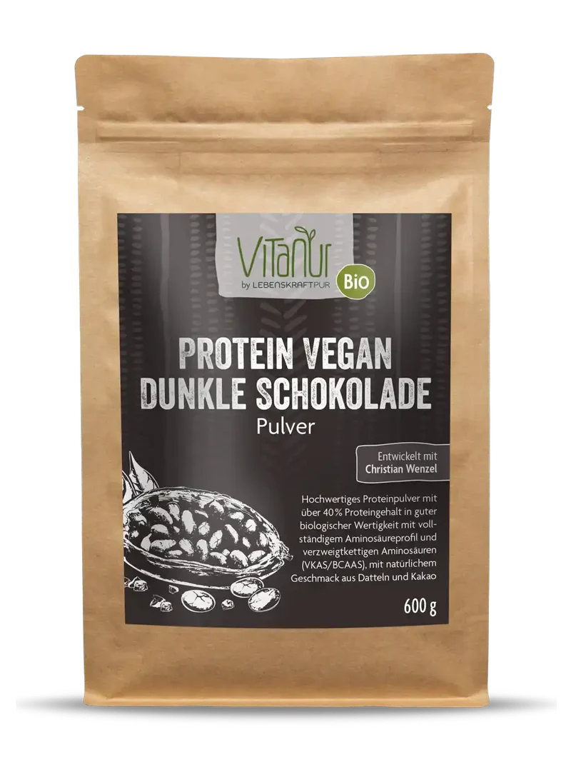 Bio Protein Vegan Dunkle Schokolade Pulver