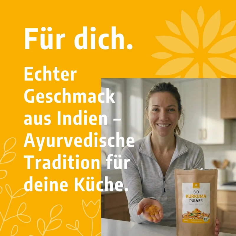 Bio Kurkumapulver (aus Indien) – 500 g