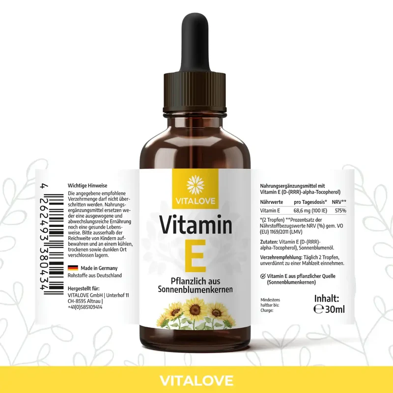 Vitamin E Tropfen 100 IE – 30 ml