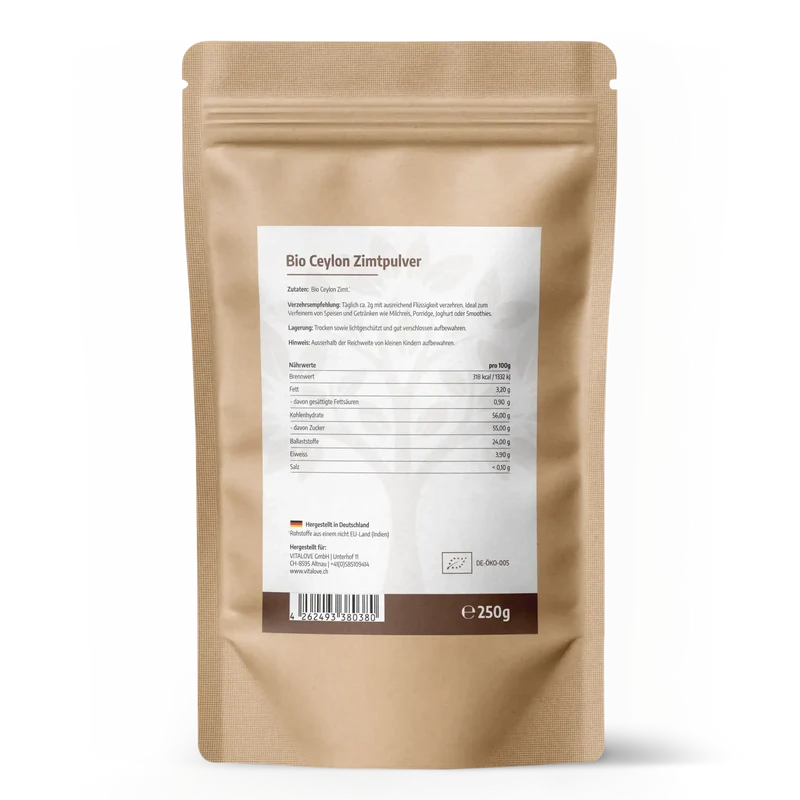 Bio Ceylon Zimt – 250 g