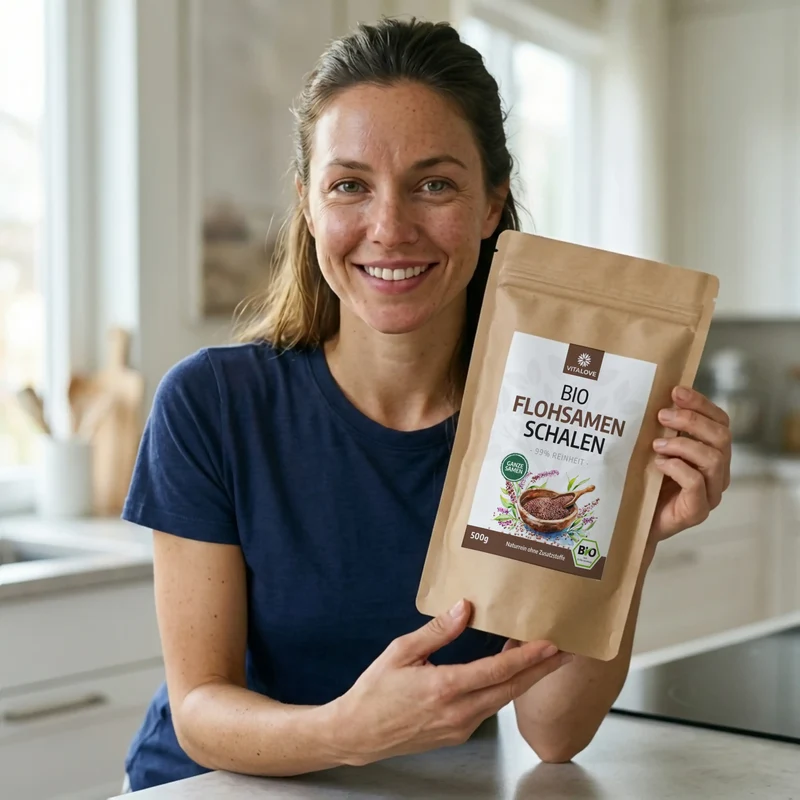 Bio Flohsamenschalen ganz (99% Reinheit) – 500 g