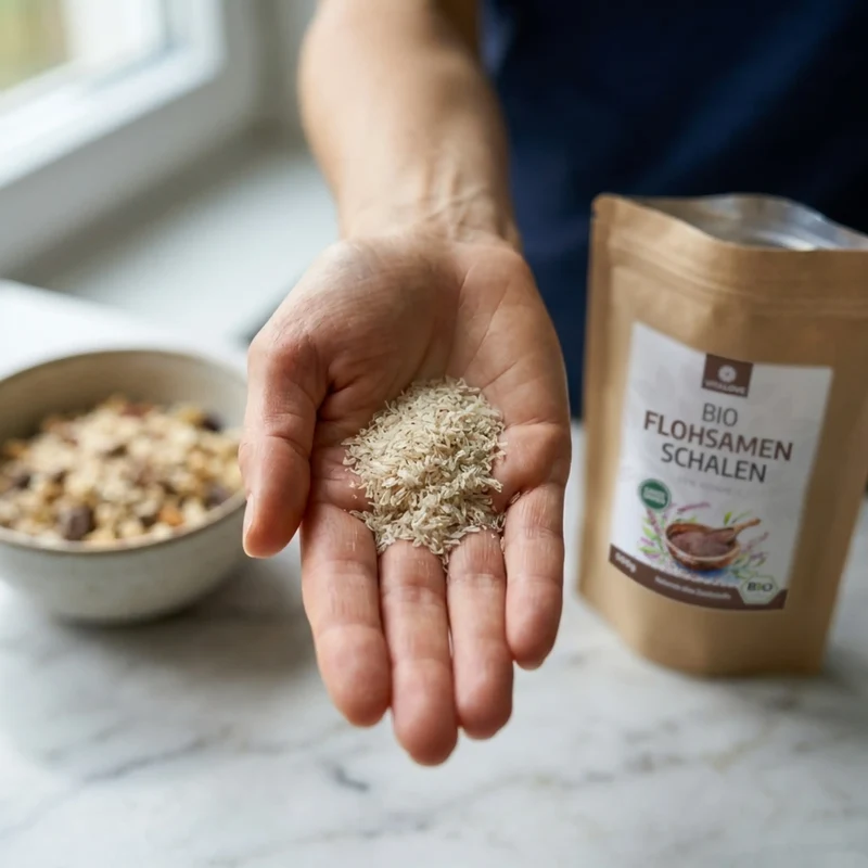 Bio Flohsamenschalen ganz (99% Reinheit) – 500 g