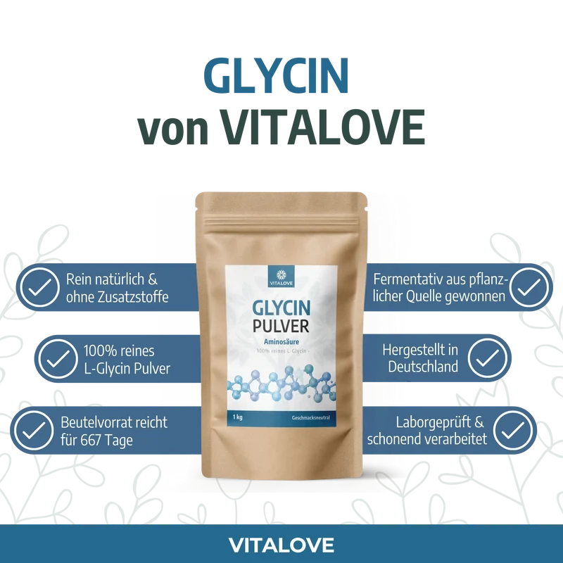 Glycin Pulver (Aminosäure) – 1 kg