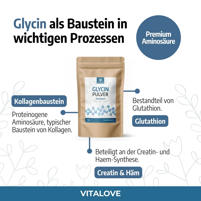 Glycin Pulver (Aminosäure) – 1 kg