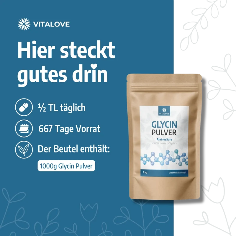 Glycin Pulver (Aminosäure) – 1 kg