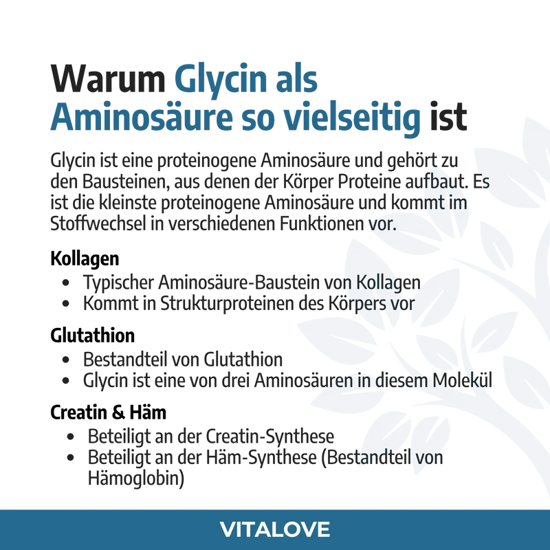 Glycin Pulver (Aminosäure) – 1 kg