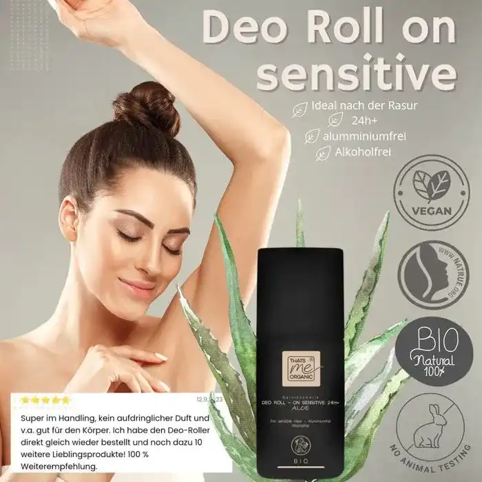 Bio Deo Roll-On Senitive 24h + Aloe - Aluminium & Alkoholfrei - 50ml