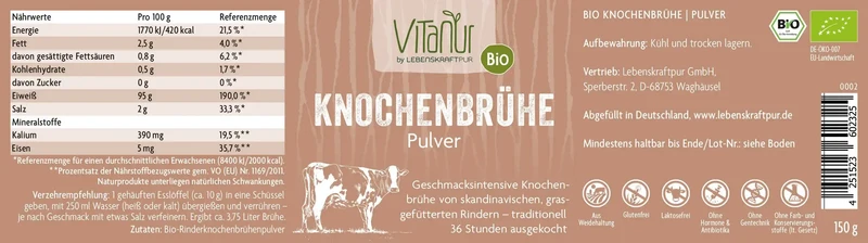 Bio Knochenbrühe Pulver