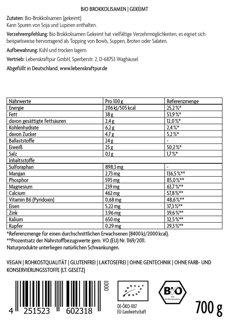 Bio Brokkolisamen Gekeimt