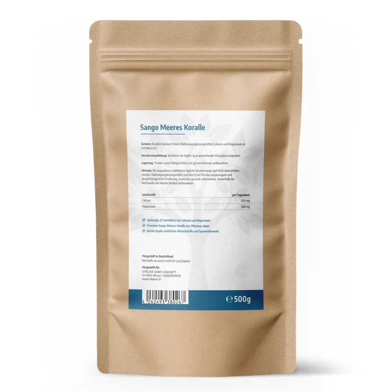 Sango Meeres Koralle Pulver – 500 g