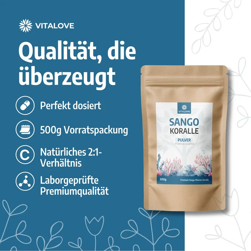 Sango Meeres Koralle Pulver – 500 g