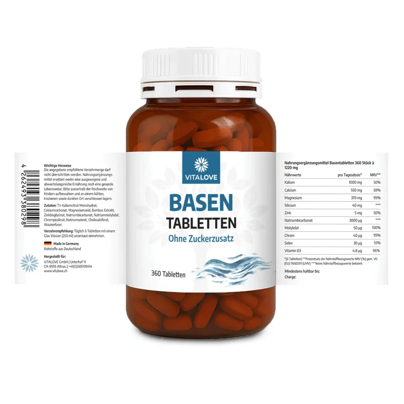 Basentabletten (Multi-Mineral-Komplex) – 360 Tabletten