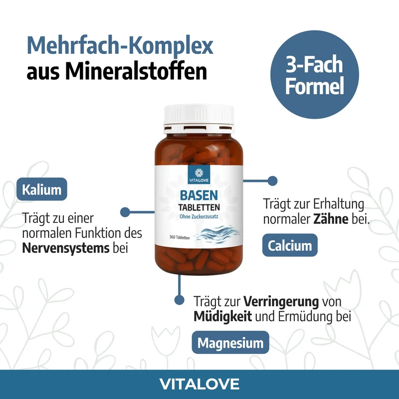 Basentabletten (Multi-Mineral-Komplex) – 360 Tabletten