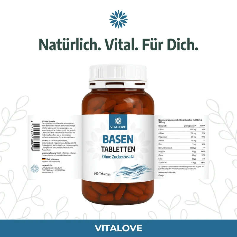 Basentabletten (Multi-Mineral-Komplex) – 360 Tabletten