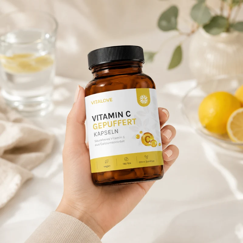 Vitamin C gepuffert – 180 Kapseln