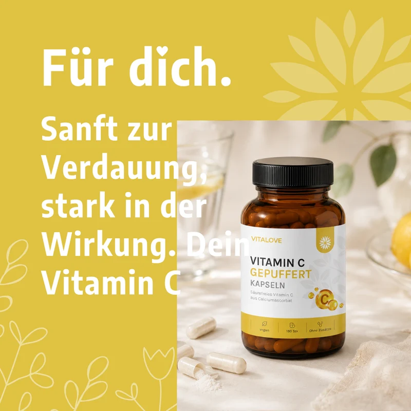 Vitamin C gepuffert – 180 Kapseln