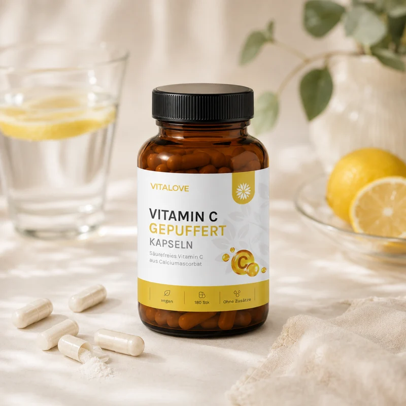 Vitamin C gepuffert – 180 Kapseln