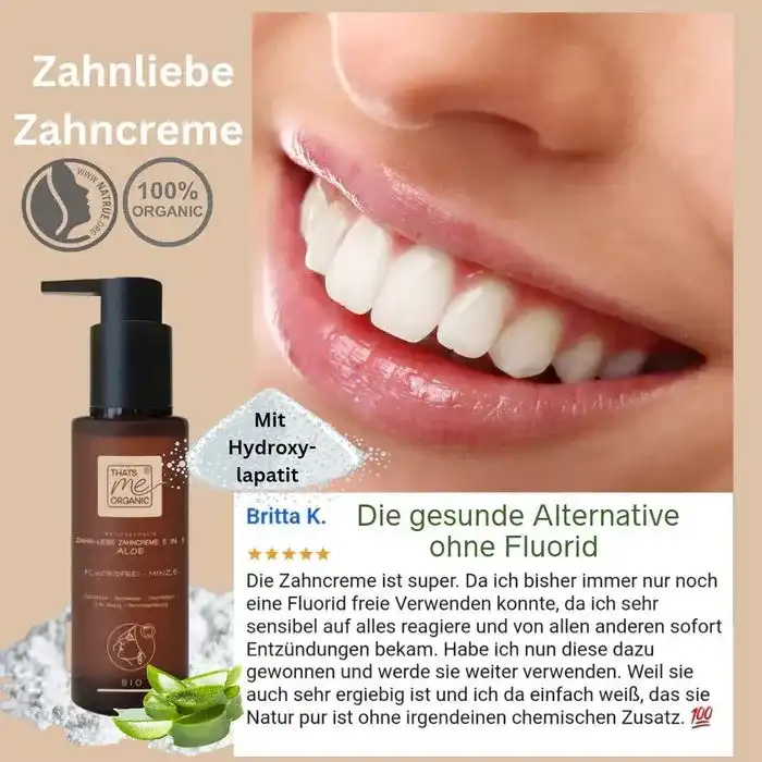 Bio-Zahncreme Zahn-Liebe 5 in 1 Aloe 100ml- Fluoridfrei