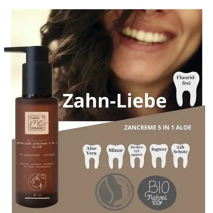 Bio-Zahncreme Zahn-Liebe 5 in 1 Aloe 100ml- Fluoridfrei