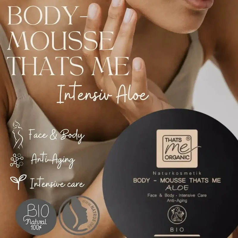 BIO-Body-Mousse Aloe - Face & Body Intensive Care & Anti-Aging 200ml Naturkosmetik