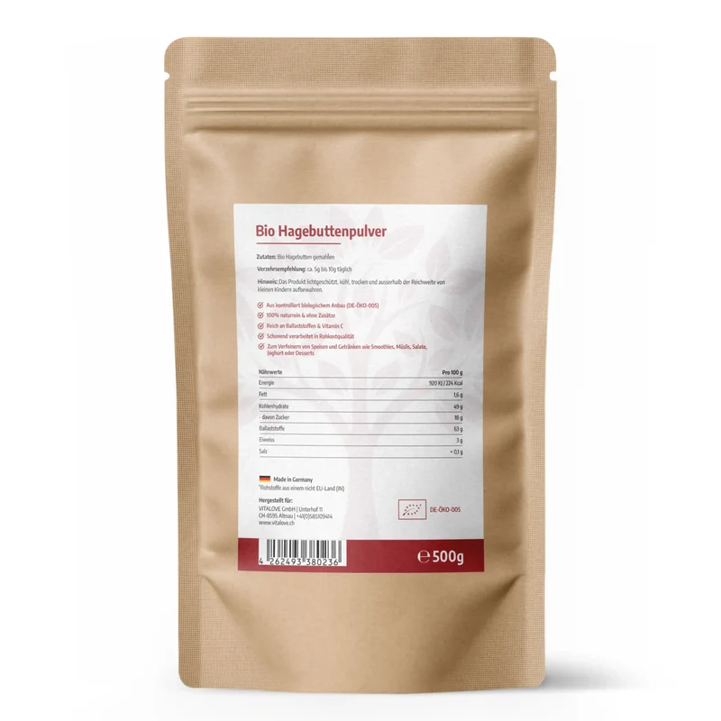 Bio Hagebuttenpulver – 500 g