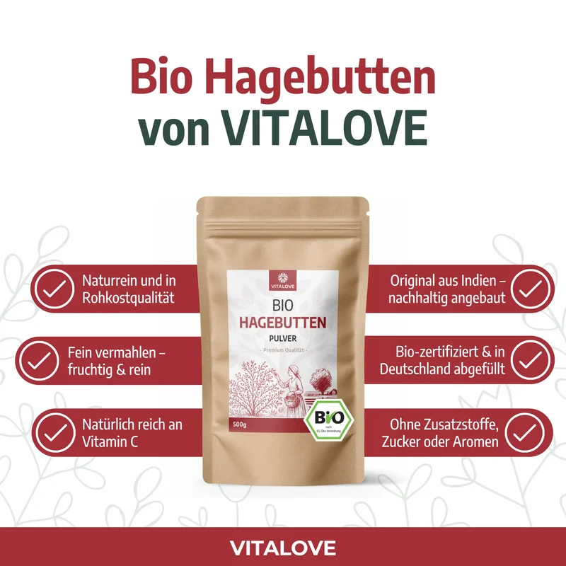 Bio Hagebuttenpulver – 500 g