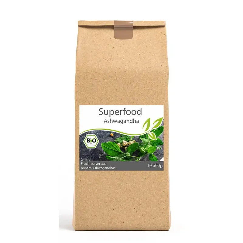 Bio Ashwagandha - Pulver - 500g (Superfood)