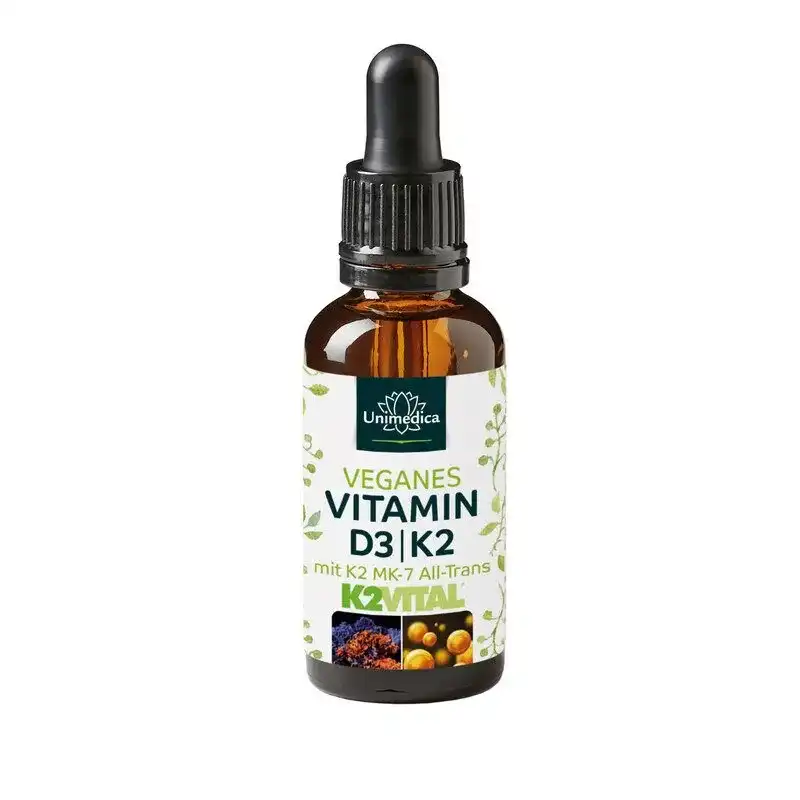Veganes Vitamin D3 / K2 mit D3 aus Flechten mit K2Vital von Kappa - 30 ml