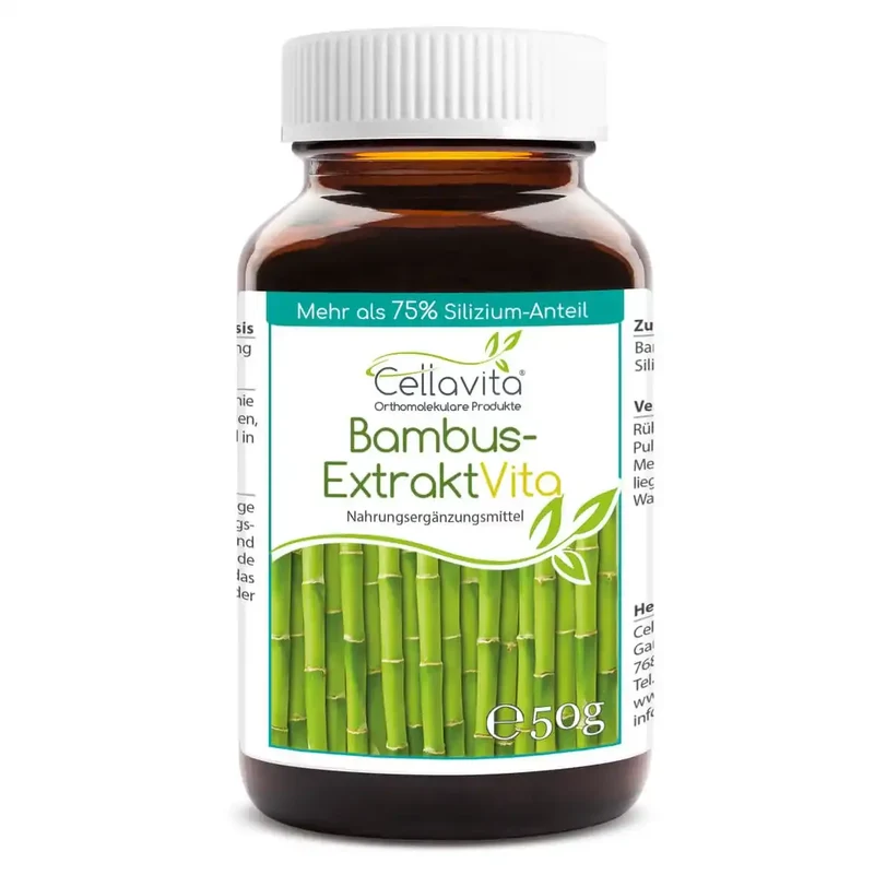 Bambus-Extrakt Vita 50g Pulver im Glas