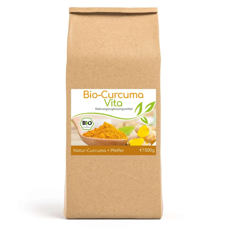 Bio-Curcuma - Pulver (mit schwarzem Pfeffer)