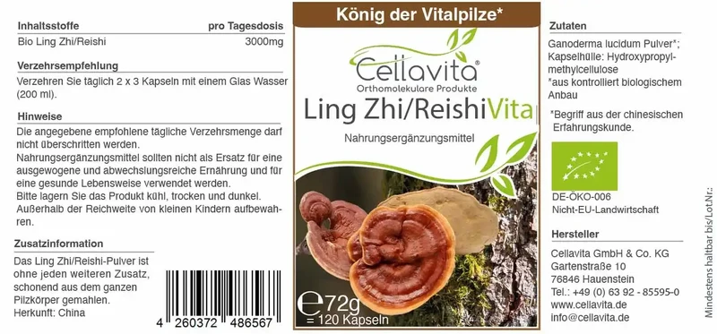 Bio-Ling Zhi / Reishi - Kapseln