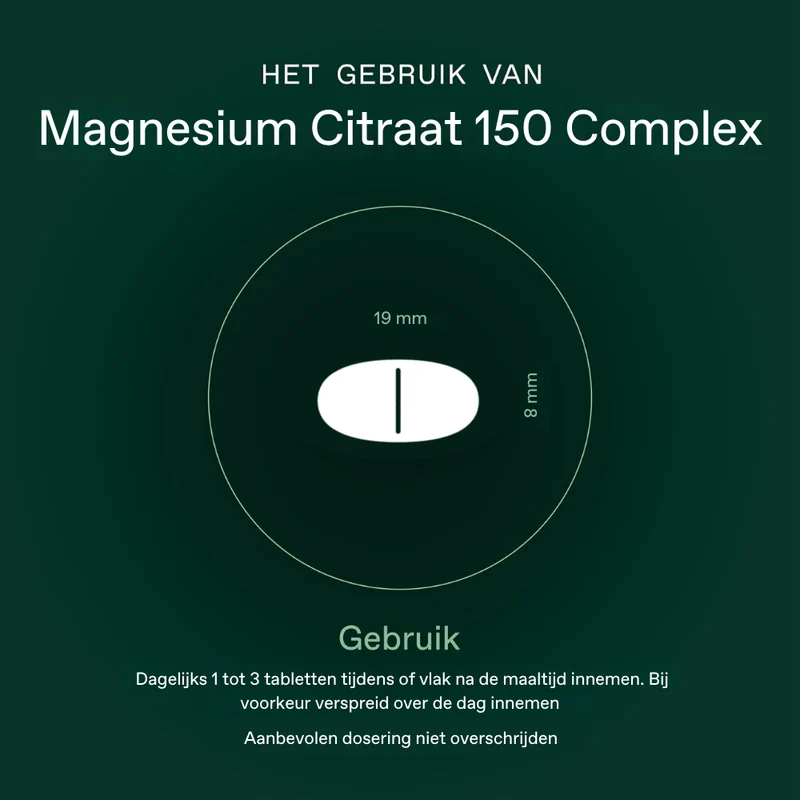 Bonusan Magnesium Citraat 150 mg Complex 120 tabletten