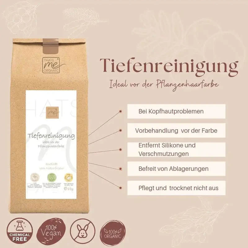 BIO-Tiefenreinigung - Die ideale Vorbehandlung vor Deiner Pflanzenhaarfarbe 90g