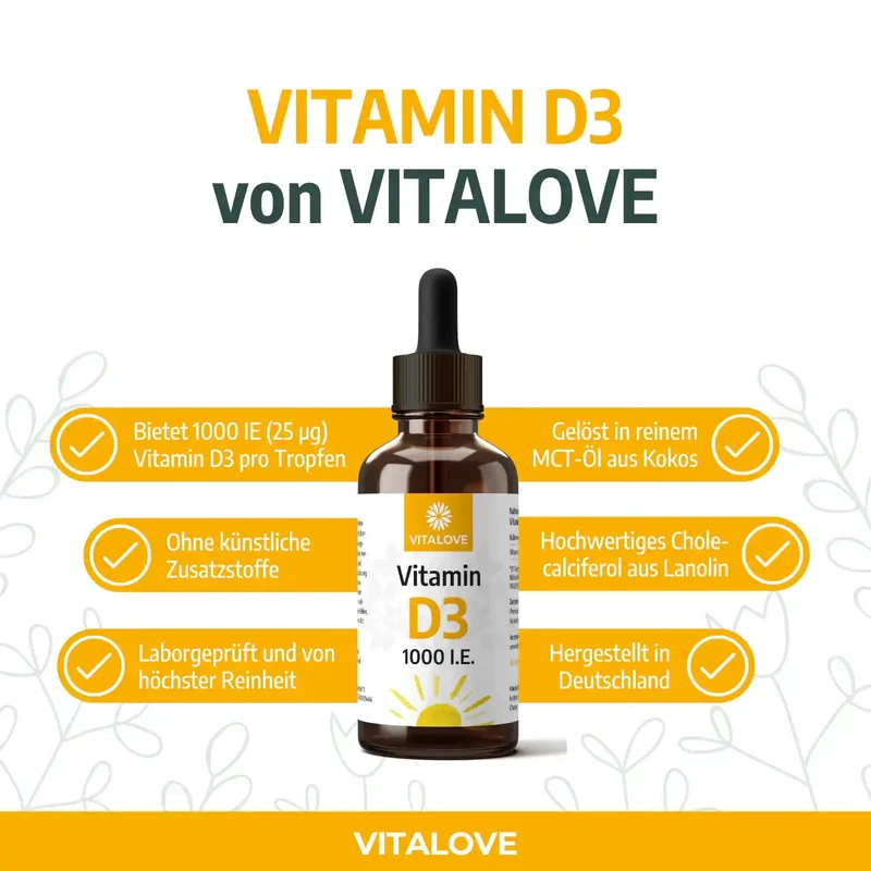 Vitamin D3 Tropfen (1.000 IE) – 50 ml
