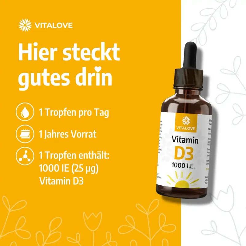 Vitamin D3 Tropfen (1.000 IE) – 50 ml