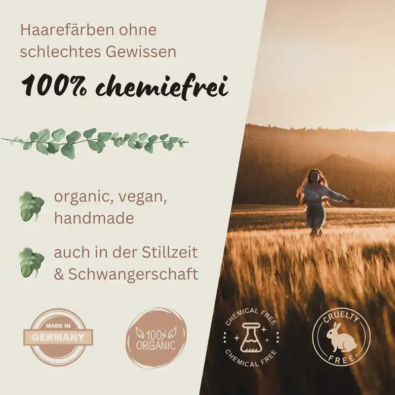 Profi-Pflanzenhaarfarbe kühles Sahara-Blond "cool sahara blond in 2-Steps" 2x 90g Nachfüllpacks