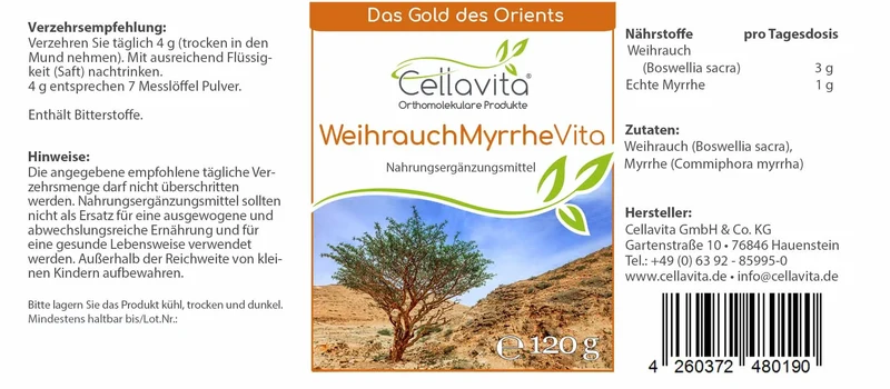 Weihrauch-Myrrhe Pulver (Vita)