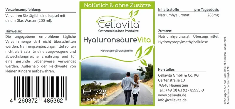 Hyaluronsäure Vita - Kapseln (vegan)